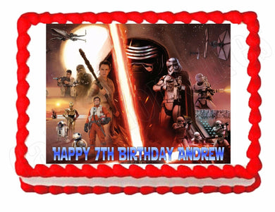 Star Wars The Force Awakens Edible Cake Image Cake Topper - Cakes For Cures