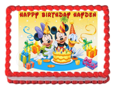 Mickey Mouse Edible Cake Image Cake Topper - Cakes For Cures