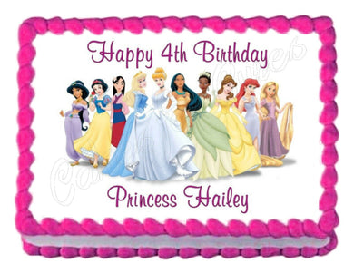 Disney Princess Edible Cake Image Cake Topper - Cakes For Cures