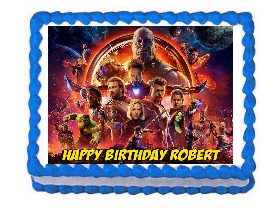 Avengers Infinity War Edible Cake Image Cake Topper - Cakes For Cures