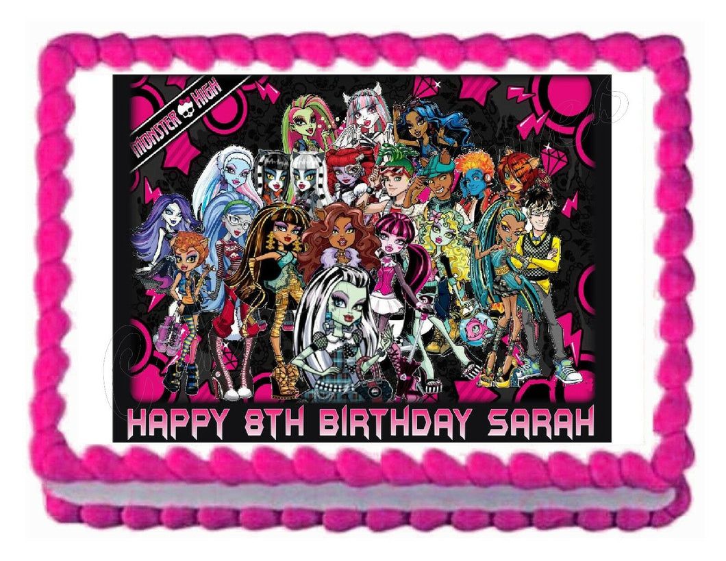 Monster High Edible Cake Image Cake Topper - Cakes For Cures