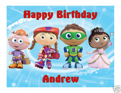 SuperWhy Edible Cake Image Cake Topper - Cakes For Cures