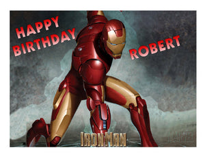 Ironman Avengers Edible Cake Image Cake Topper - Cakes For Cures
