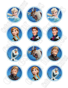 Frozen Edible Cupcake Images - Cupcake Toppers - Cakes For Cures