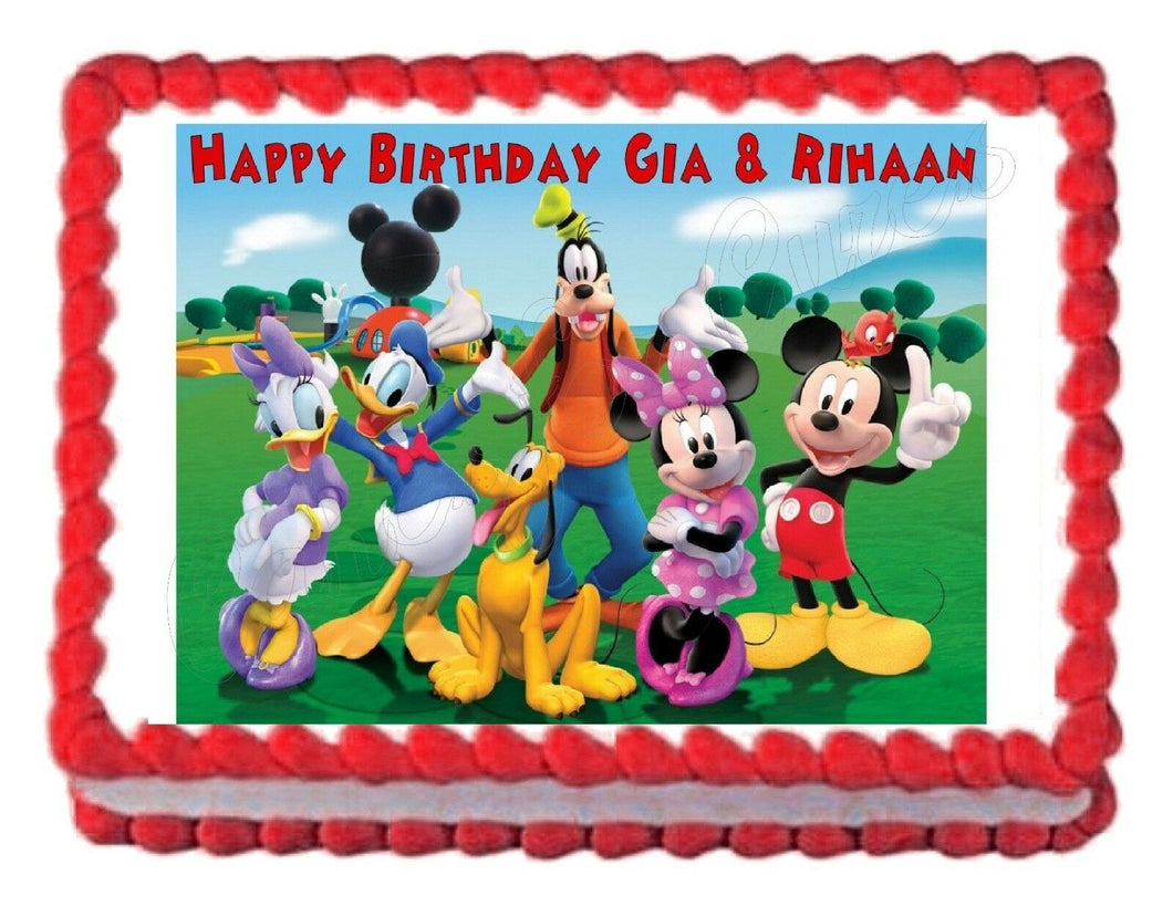 Mickey Mouse Clubhouse Edible Cake Image Cake Topper - Cakes For Cures