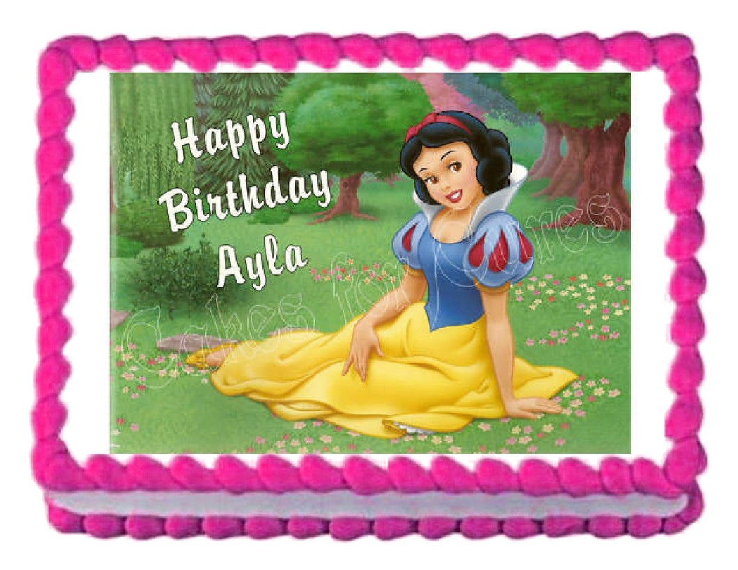 Snow White Princess Edible Cake Image Cake Topper - Cakes For Cures