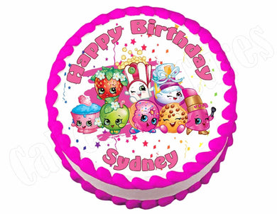 Shopkins Round Edible Cake Image Cake Topper - Cakes For Cures
