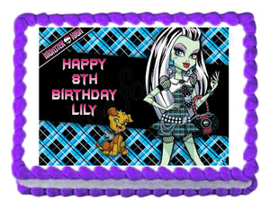 Monster High Frankie Stein Edible Cake Image Cake Topper - Cakes For Cures