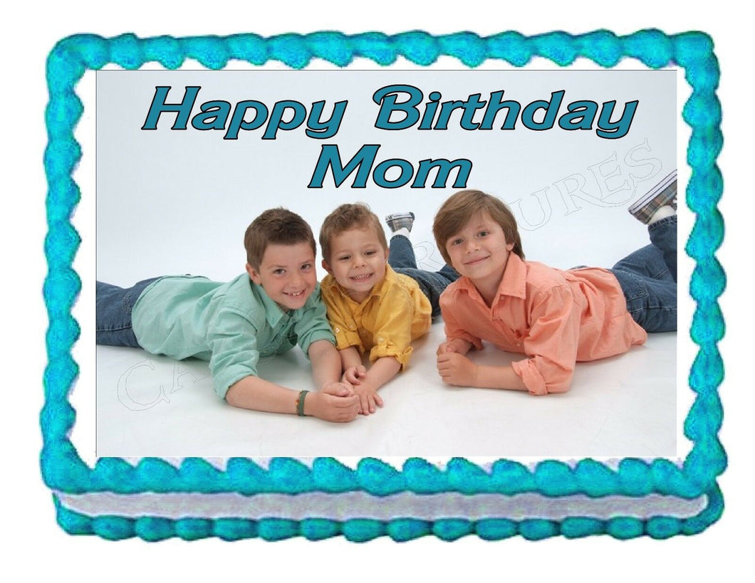 Your Personalized Photo Edible Cake Image Cake Topper Party Decoration - Default Title