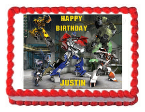 TRANSFORMERS PRIME edible party cake topper cake image sheet decoration - Cakes For Cures
