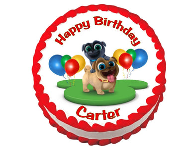 Puppy Dog Pals Round Edible Cake Image Cake Topper - Cakes For Cures