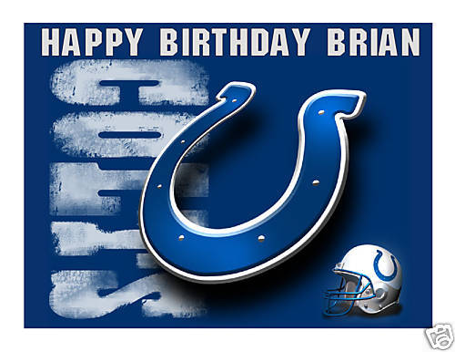 Indianapolis Colts Edible Cake Image Cake Topper - Cakes For Cures