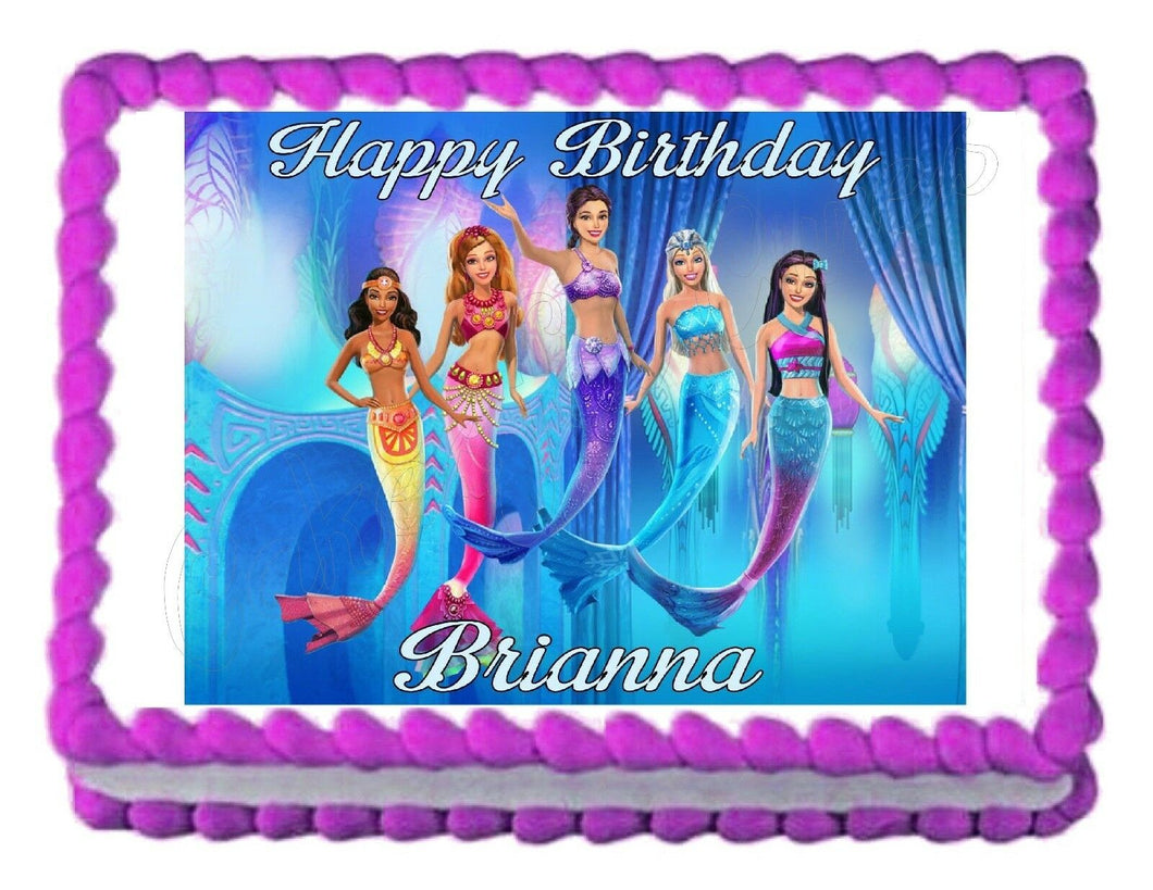 Barbie - A Mermaid's Tale Edible Cake Image Cake Topper – Cakes For Cures