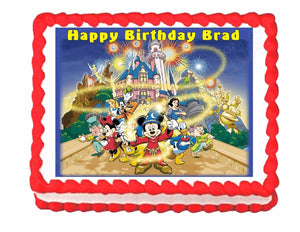 Mickey Mouse Disney World Disney Land Edible Cake Image Cake Topper - Cakes For Cures