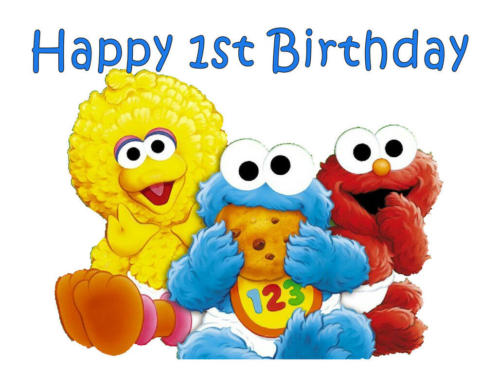 Baby Sesame Street Edible Cake Image Cake Topper - Cakes For Cures