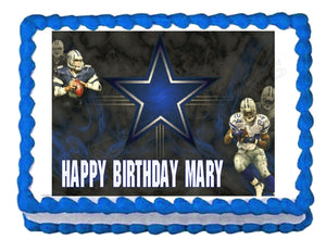 Dallas Cowboys Football Edible Cake Image Cake Topper - Cakes For Cures
