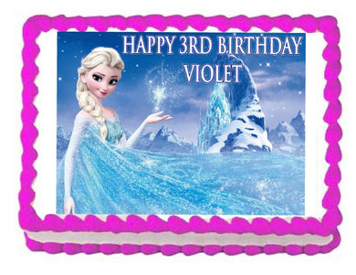 Frozen Elsa Edible Cake Image Cake Topper - Cakes For Cures