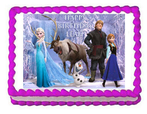 Frozen Edible Cake Image Cake Topper - Cakes For Cures