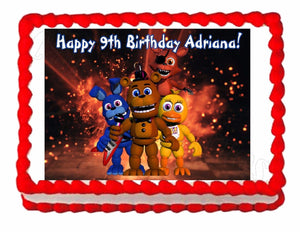 Five nights at Freddy's FNaF 2 Edible Cake Image Cake Topper - Cakes For Cures