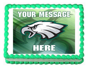 Philadelphia Eagles Football Edible Cake Image Cake Topper - Cakes For Cures