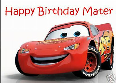 Lightning McQueen Cars Edible Cake Image Cake Topper - Cakes For Cures