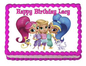 Shimmer and Shine Edible Cake Image Cake Topper - Cakes For Cures