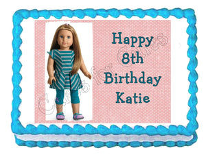 American Girl McKenna Edible Cake Image Cake Topper - Cakes For Cures
