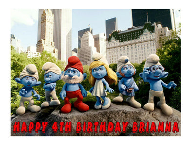 Smurfs Edible Cake Image Cake Topper - Cakes For Cures