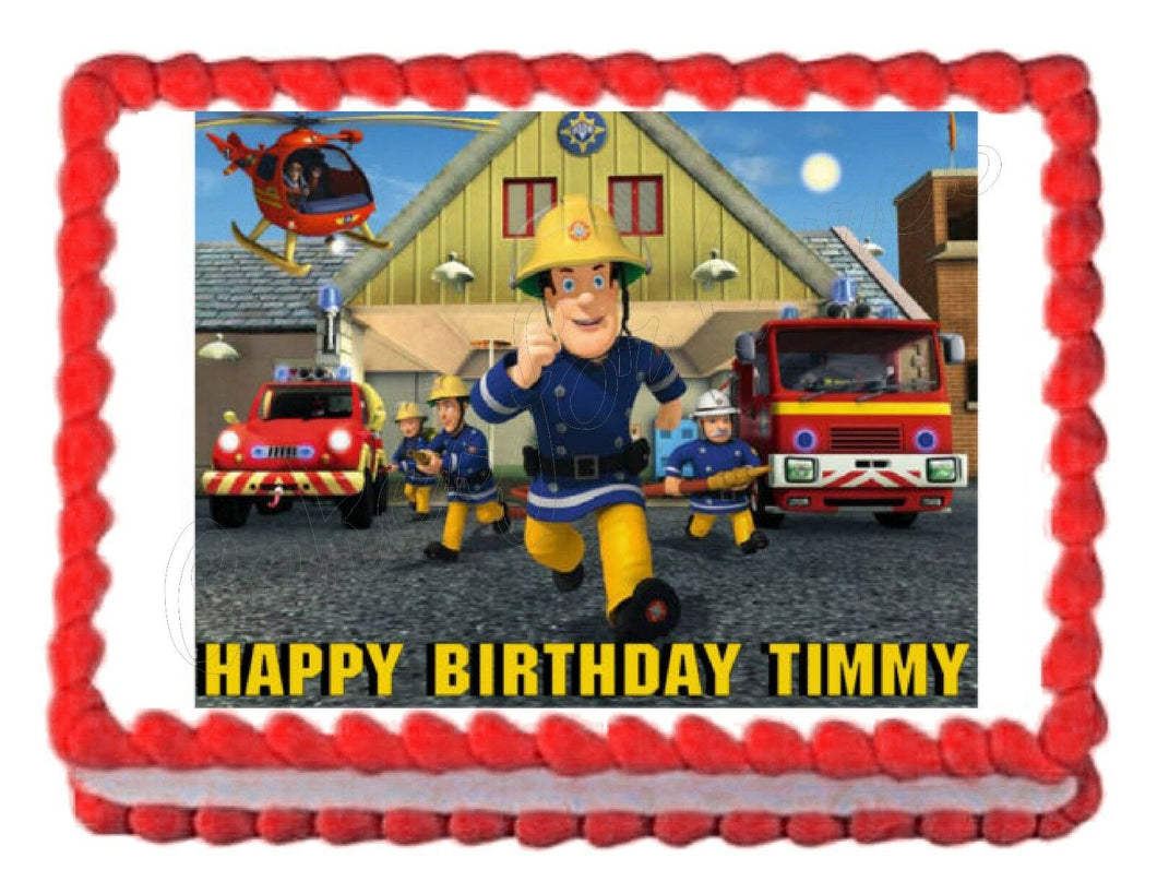Fireman Sam Edible Cake Image Cake Topper - Cakes For Cures