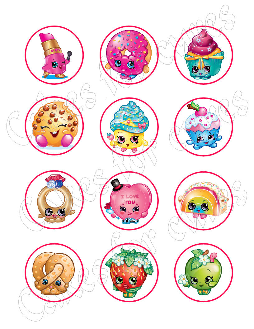 Shopkins Edible Cupcake Images Cupcake Toppers - Cakes For Cures