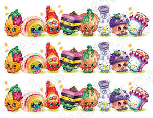 Shopkins Edible Cake Strips - Cake Wraps - Cakes For Cures