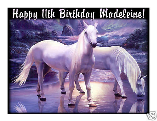 Mystical Horses Edible Cake Image Cake Topper - Cakes For Cures