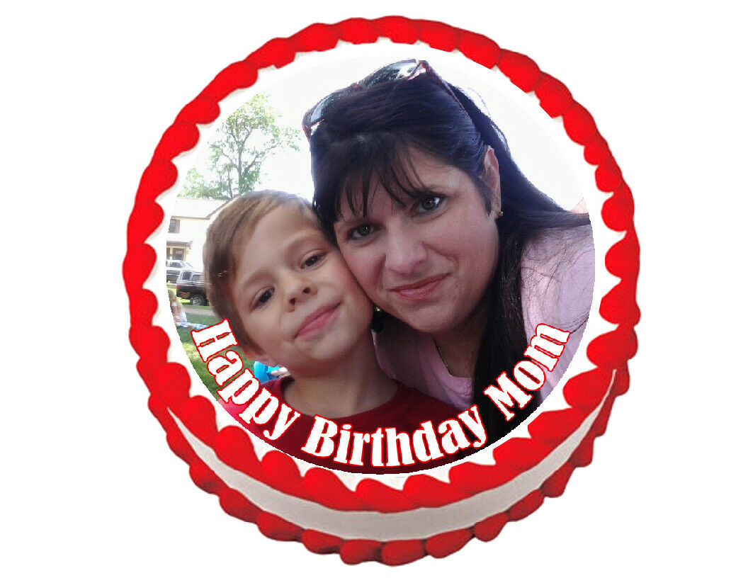 Custom photo round edible party cake topper cake image - Your picture on a cake - Cakes For Cures