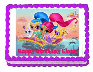 Shimmer and Shine Edible Cake Image Cake Topper - Cakes For Cures