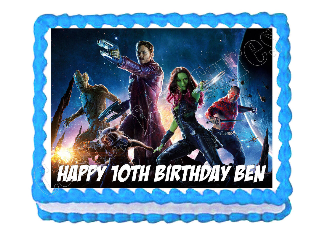 Guardians of the Galaxy Avengers Edible Cake Image Cake Topper - Cakes For Cures