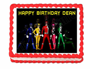 Power Rangers Edible Cake Image Cake Topper - Cakes For Cures