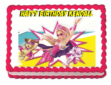 Barbie in Princess Power Edible Cake Image Cake Topper - Cakes For Cures