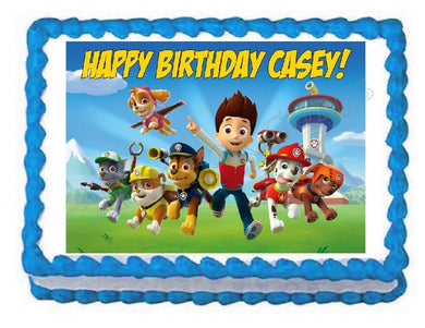 Paw Patrol Edible Cake Image Cake Topper - Cakes For Cures