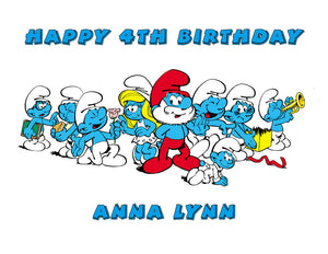 Smurfs Edible Cake Image Cake Topper - Cakes For Cures