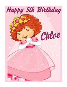 Strawberry Shortcake Berry Princess Edible Cake Image Cake Topper - Cakes For Cures