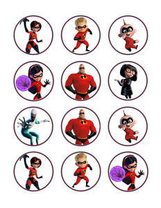 Incredibles Edible Cupcake Images Cupcake Toppers - Cakes For Cures