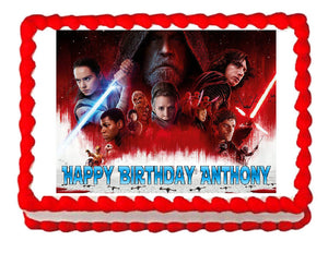 Star Wars The Last Jedi Edible Cake Image Cake Topper - Cakes For Cures