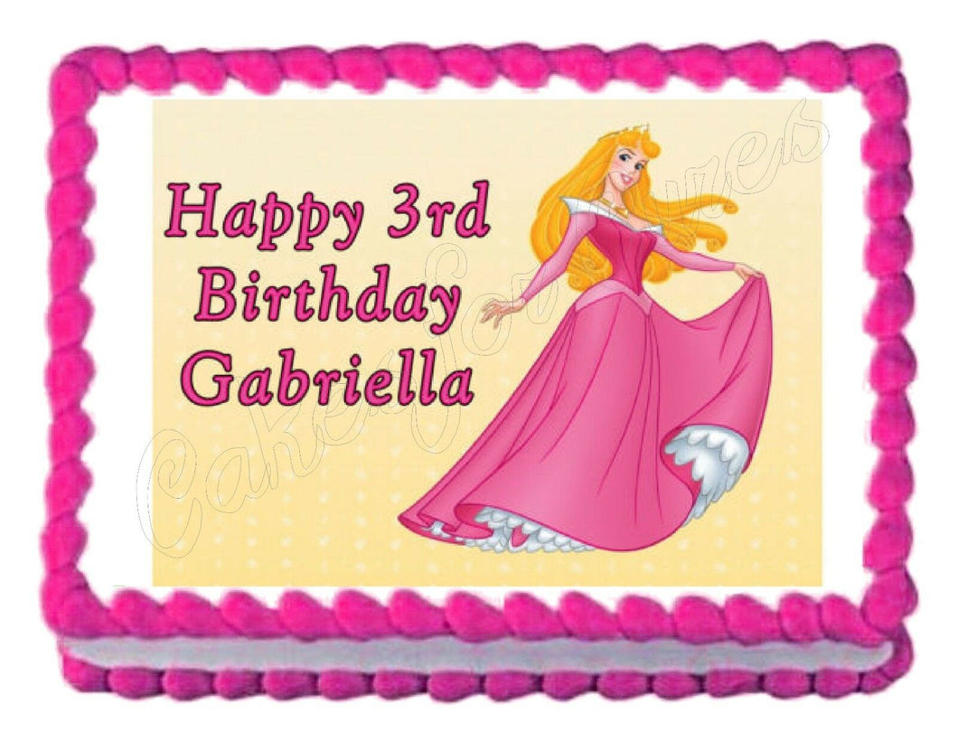 Sleeping Beauty Princess Edible Cake Image Cake Topper - Cakes For Cures