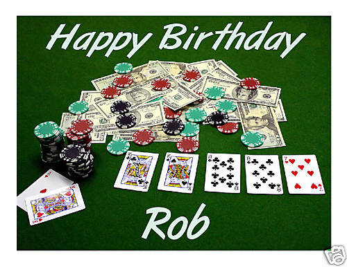 Poker Casino Edible Cake Image Cake Topper - Cakes For Cures