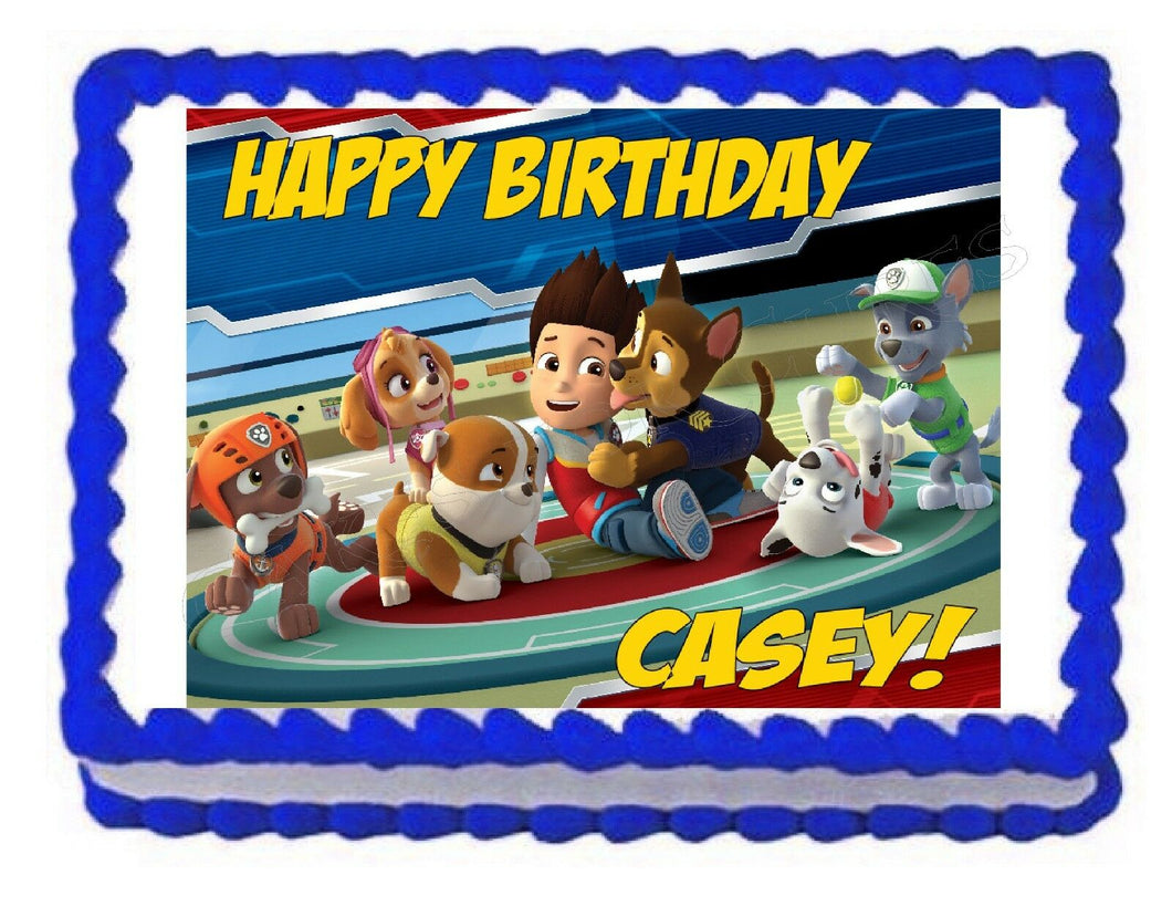 Paw Patrol Edible Cake Image Cake Topper - Cakes For Cures