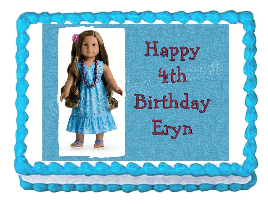 American Girl Kanani Edible Cake Image Cake Topper - Cakes For Cures