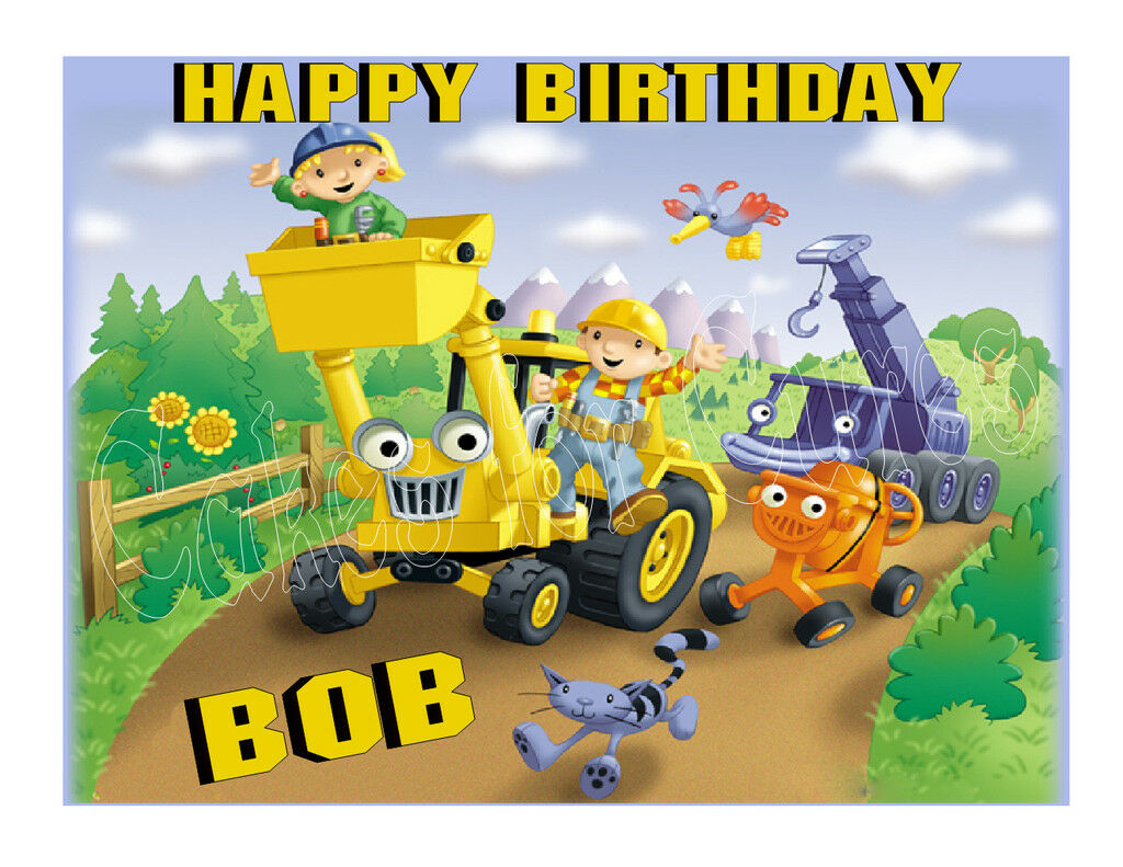 Bob the Builder Edible Cake Image Cake Topper - Cakes For Cures
