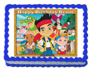 Jake and the Neverland Pirates Edible Cake Image Cake Topper - Cakes For Cures