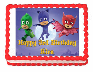 PJ Masks Edible Cake Image Cake Topper - Cakes For Cures