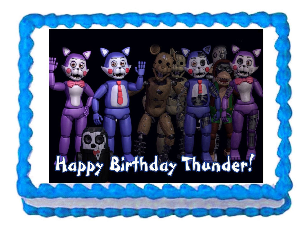 Five Nights at Freddy's 3 Edible Cake Image Cake Topper